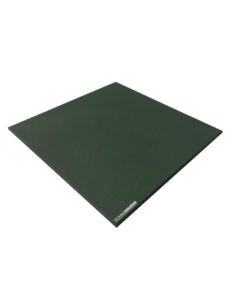 Loseta de caucho verde de alta densidad
